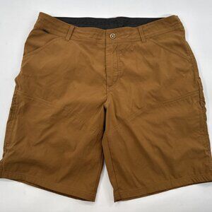 Kuhl Hiking Shorts Mens 40 Brown Outdoor Cargo Zip Pockets Stretch Nylon 108846
